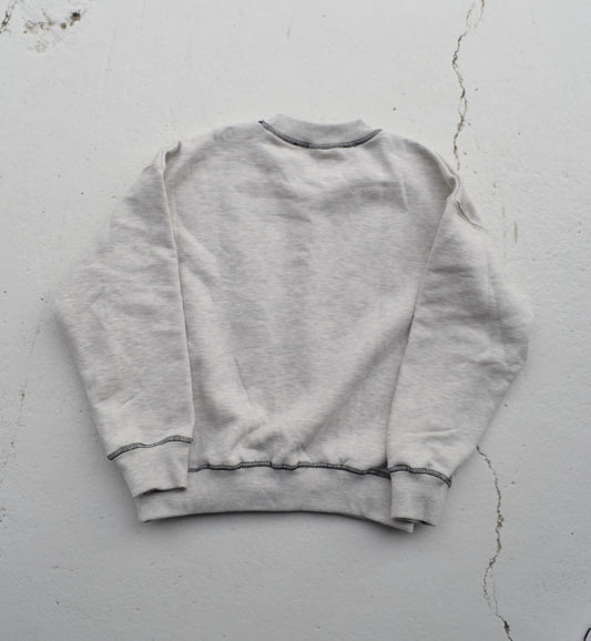 Contrast stitch jumper in Grey