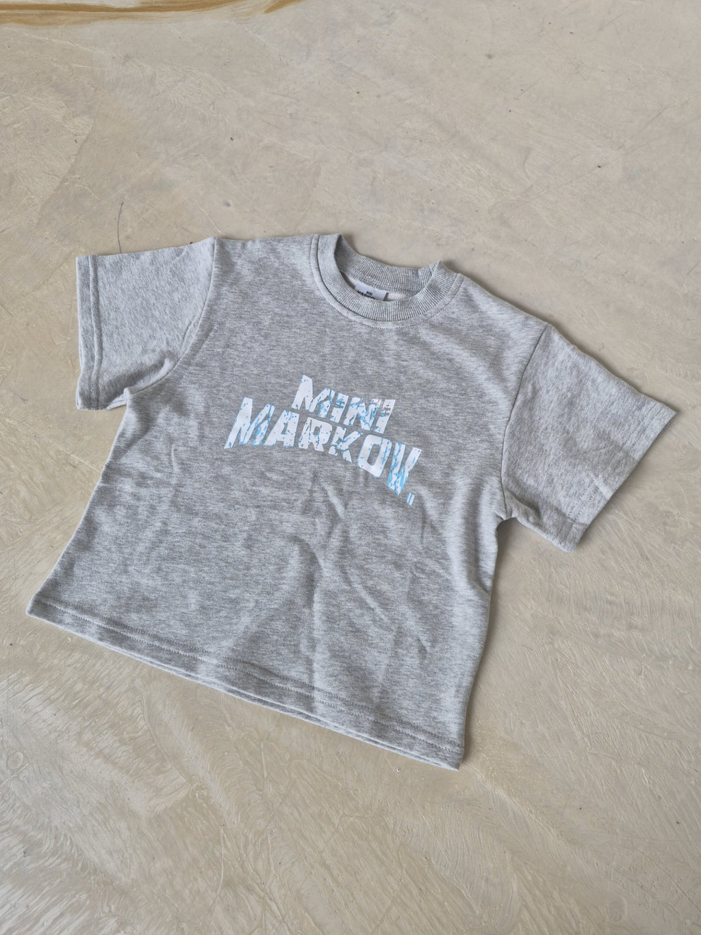 Cracked Tee in Grey Marle