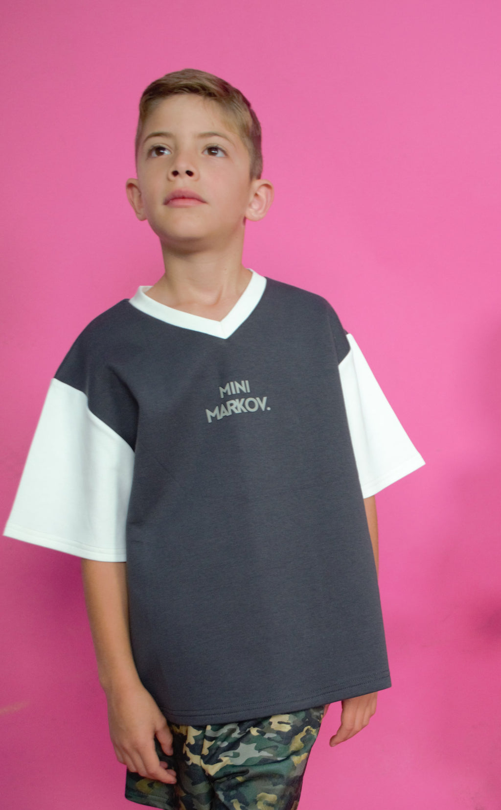 Jersey Tee in Charcoal
