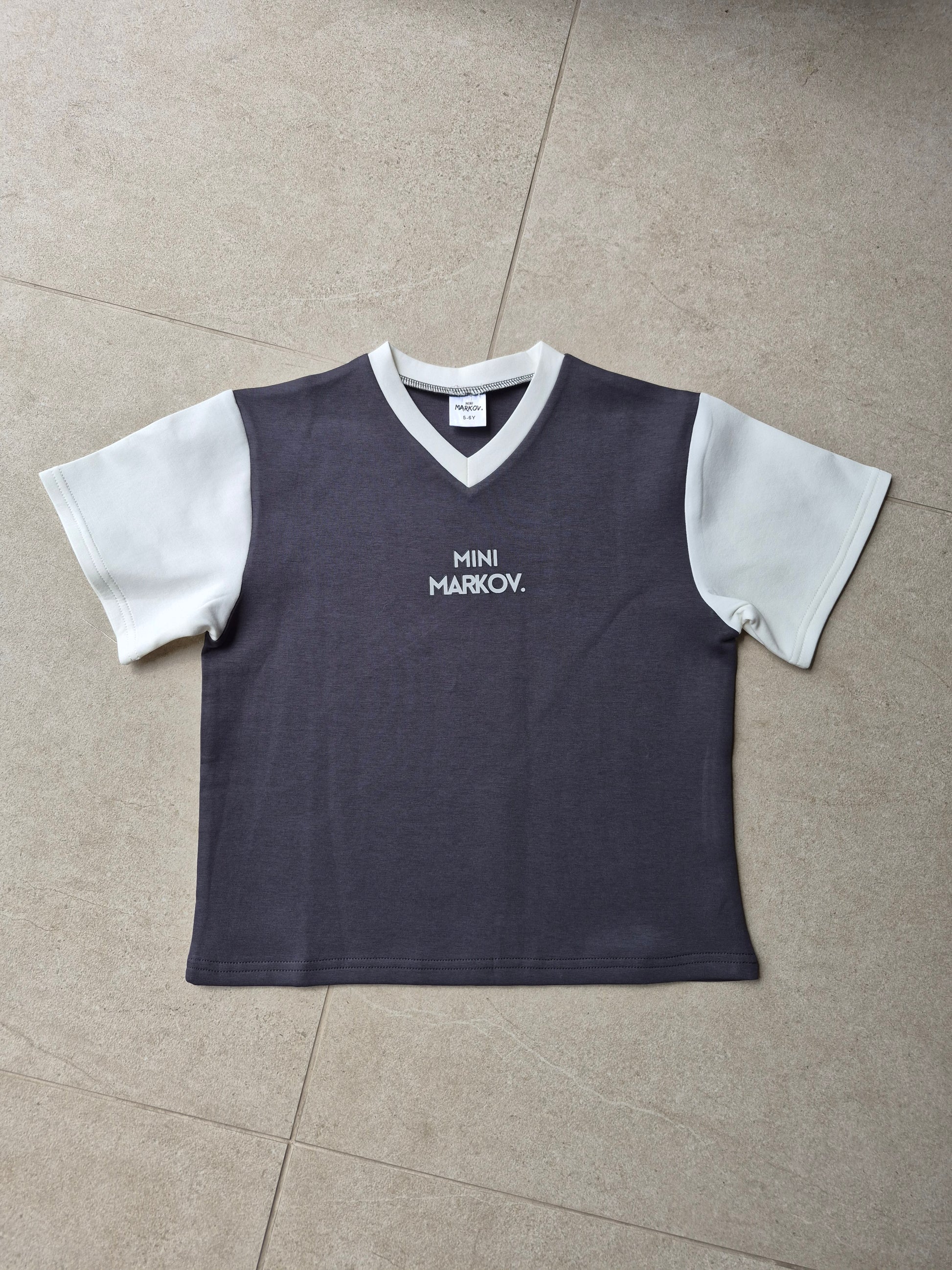 Jersey Tee in Charcoal