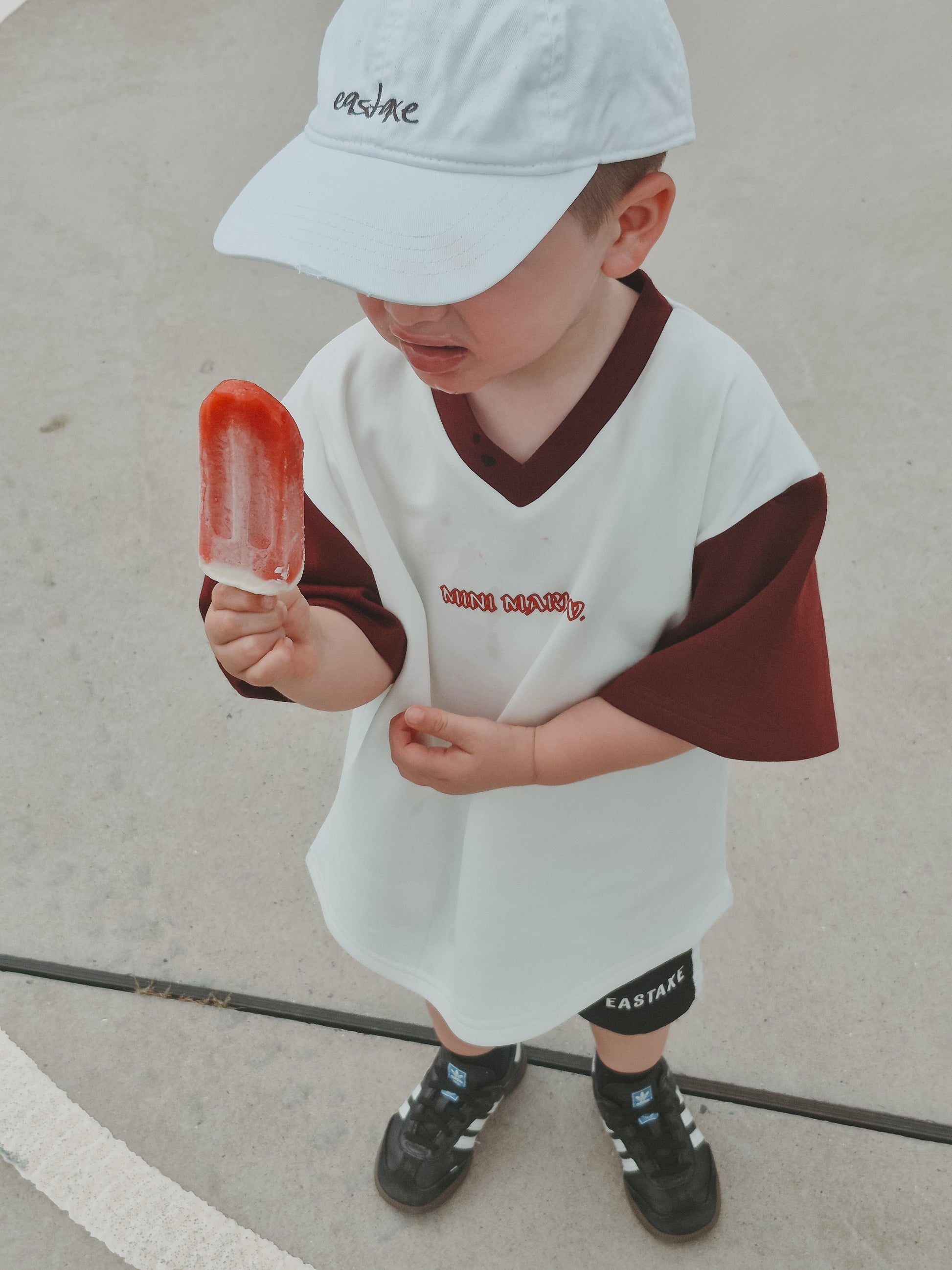 Jersey Tee in White Cherry